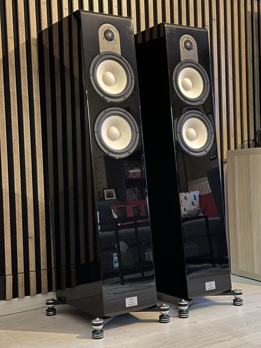 Kolumny podlogowe Marten Czarny Połysk High End