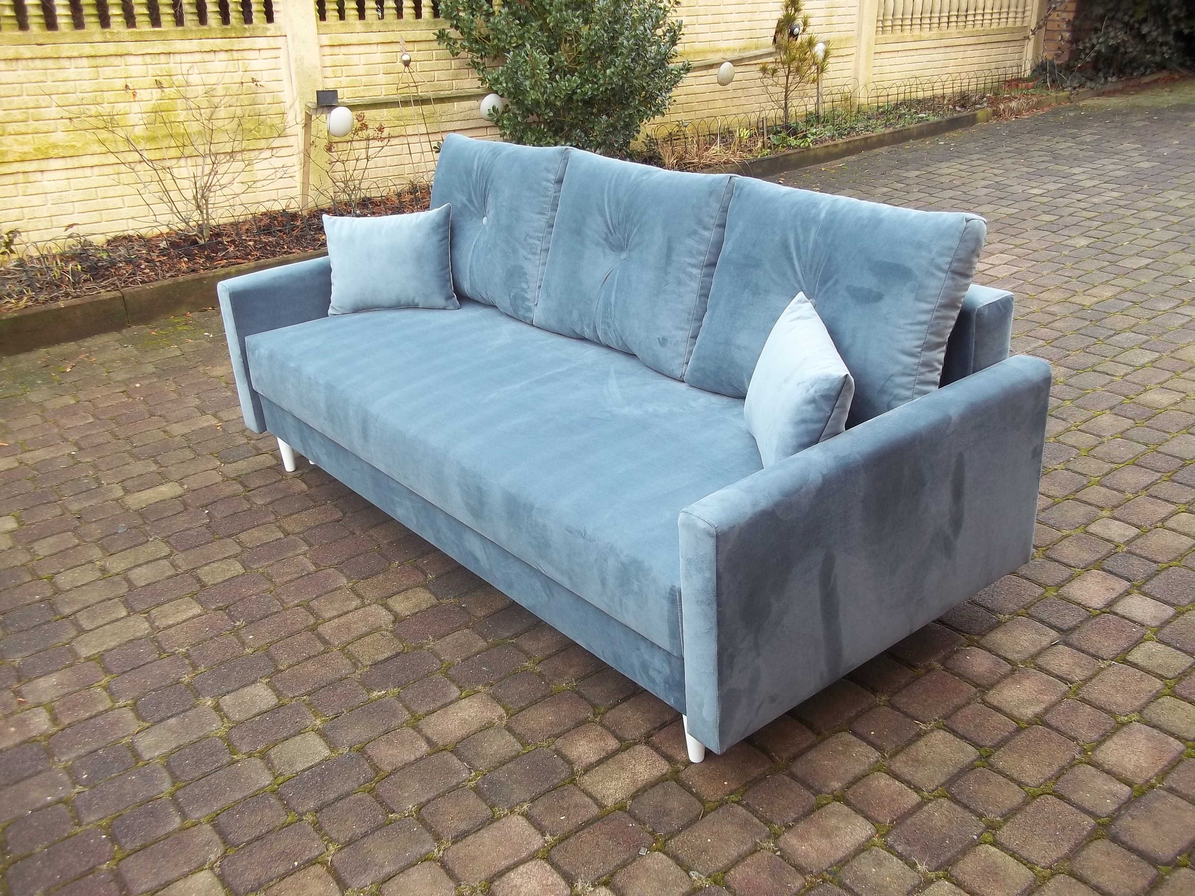 kanapa/sofa w stylu skandynawskim-wygodna pow spania/ sprężyny