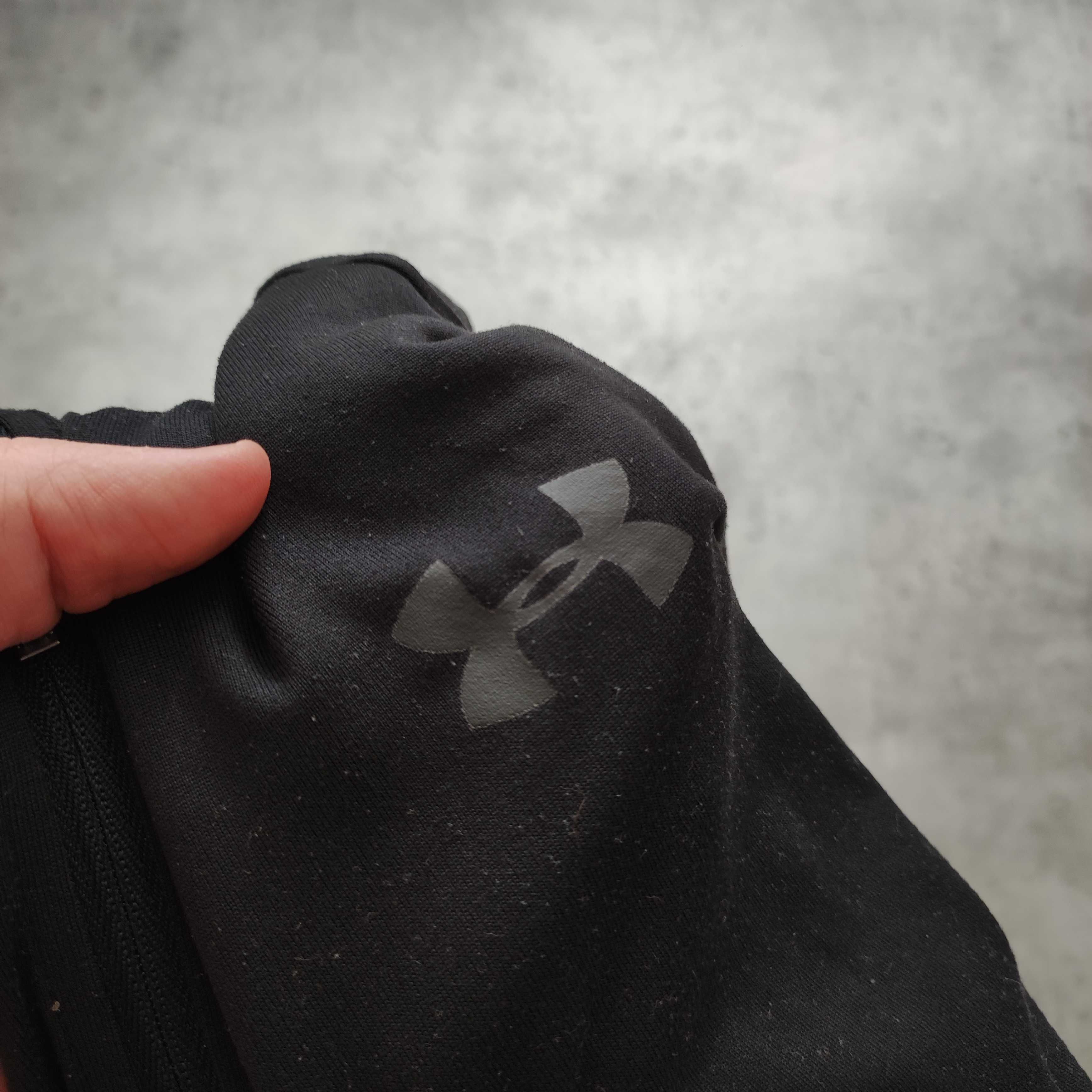 MĘSKA Treningowa bluza Lekka Rozpinana Under Armour Czarna Heat GYM