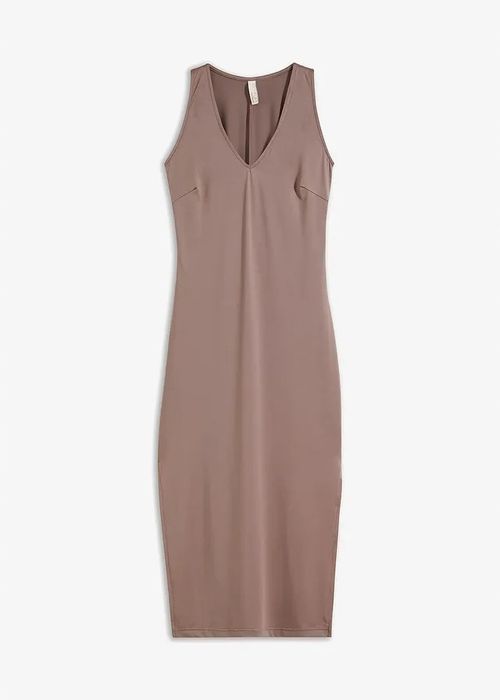 B.P.C sukienka fango z wiązaniem midi 40/42.