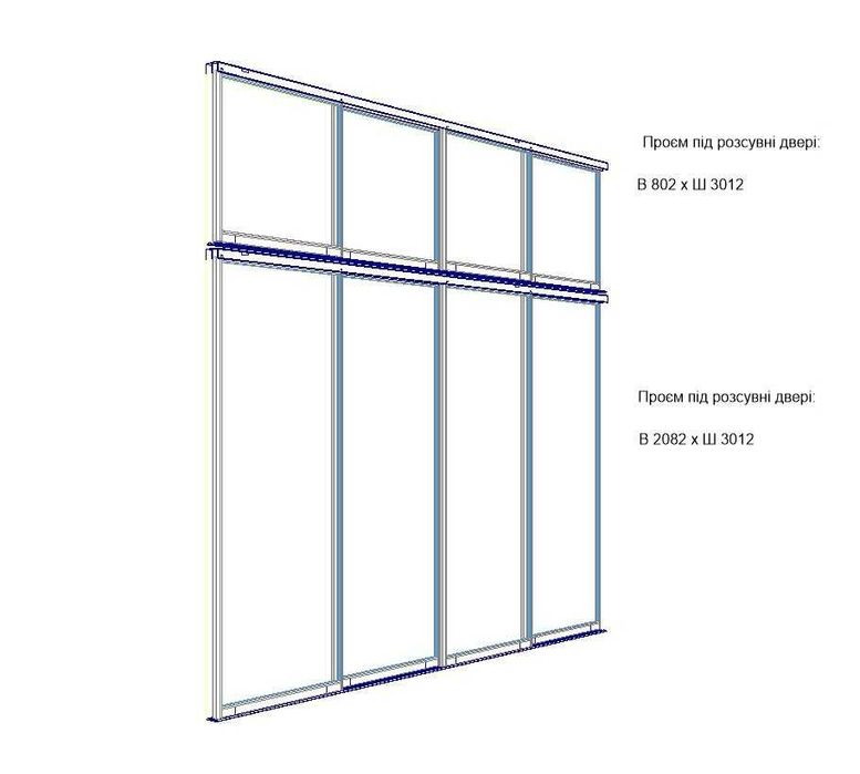 Розсувні двері Komandor