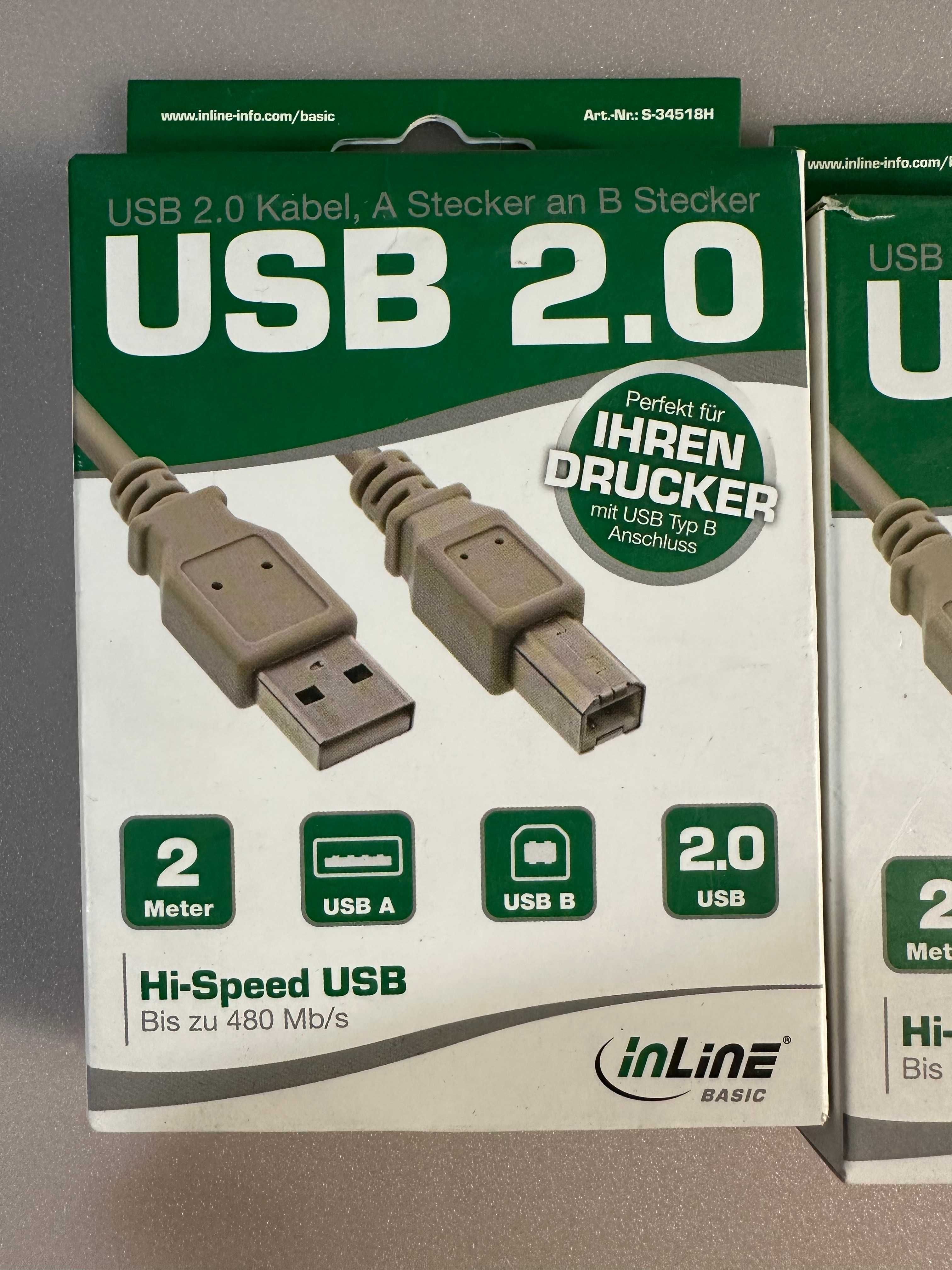 Кабель принтера  LogiLink USB 2.0