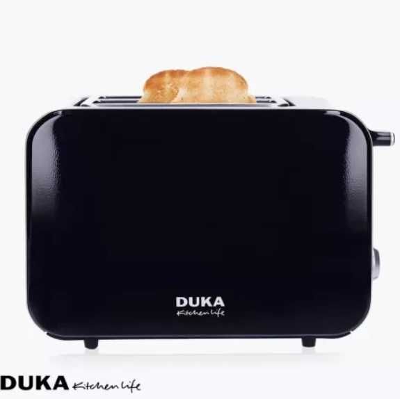 DUKA BOSSE Toster opiekacz do kanapek dwukomorowy czarny + PREZENT