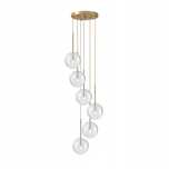 LAMPA bulbs szklane kule wisząca ZŁOTA glamour żyrandol Nowoczesna LED