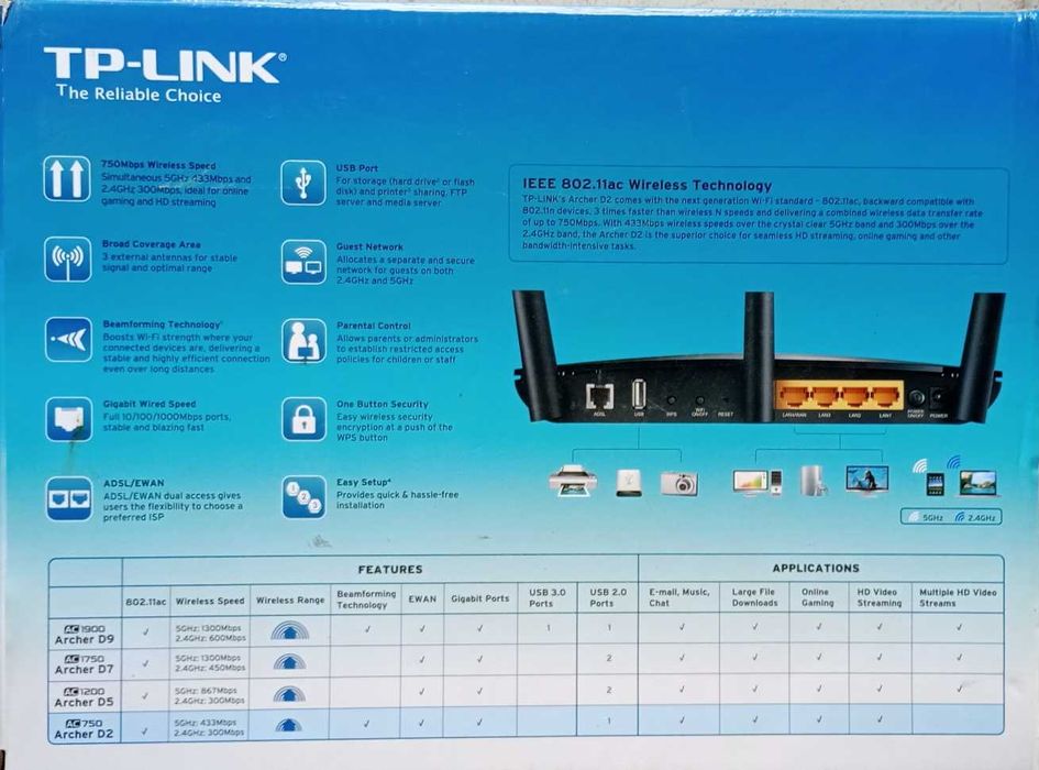 Router TP Link Archer D2