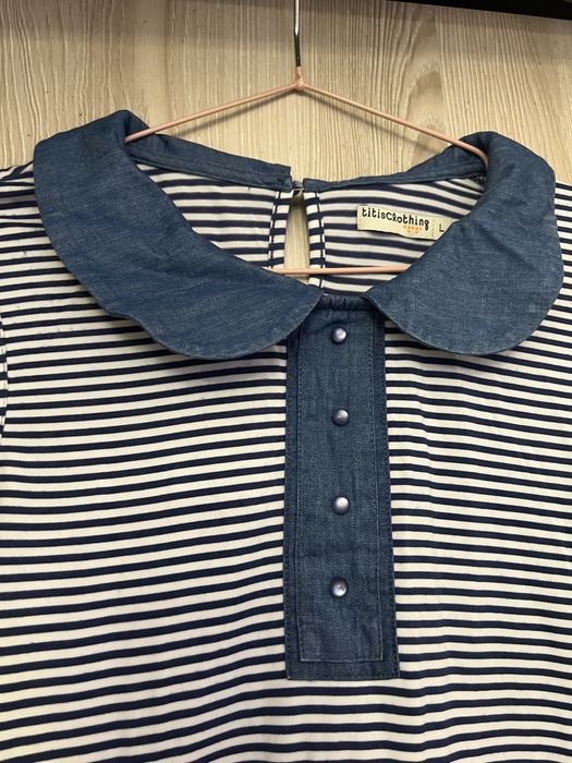 Vestido Titisclothing de ganga com riscas