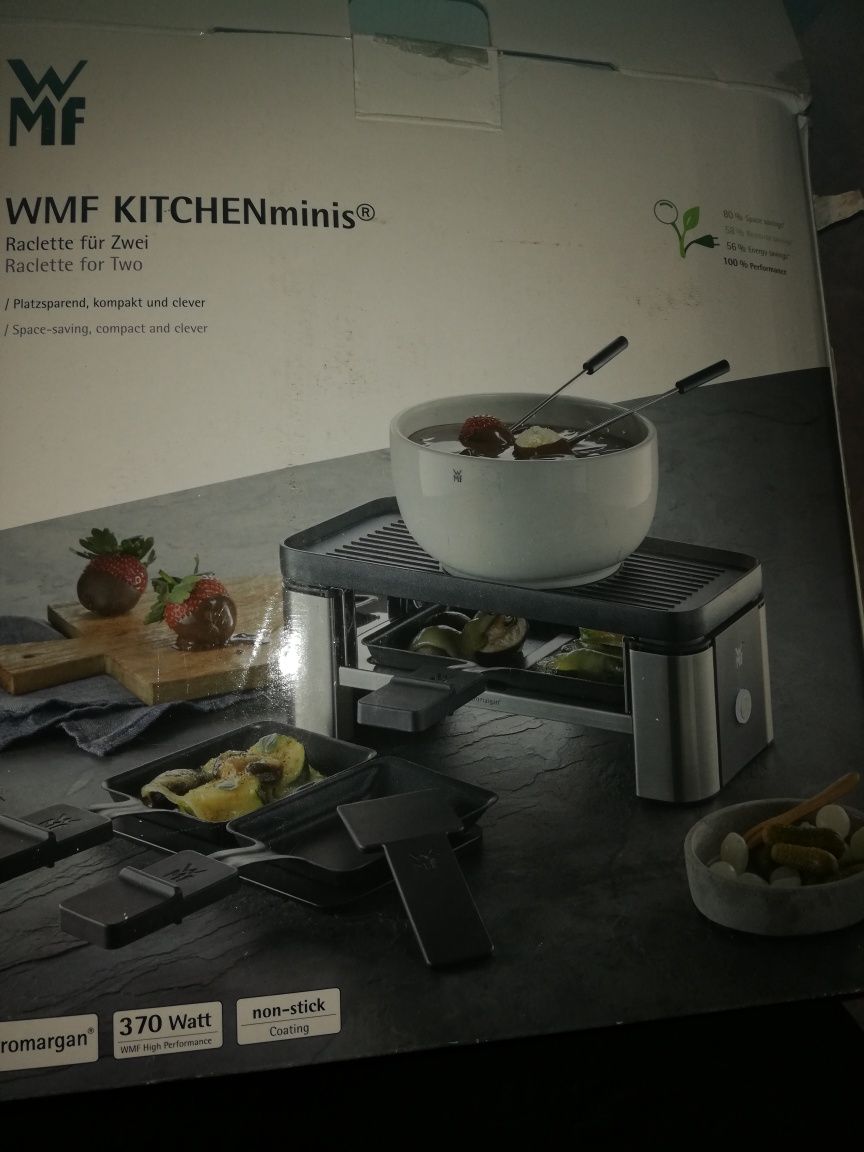 Mini Grill Raclette  i Fondue Kontaktowy 370  W