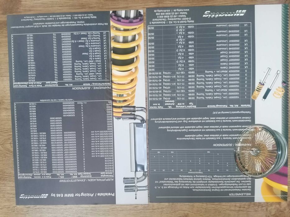 Prospekt BMW 5 E39 Mattig