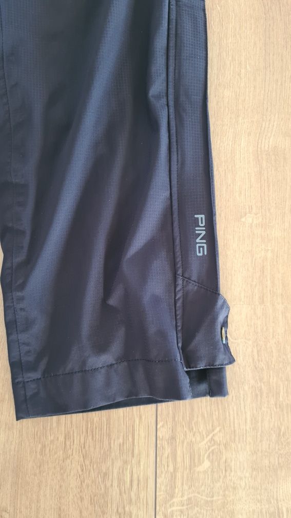 Spodnie profesjonalne do golfa Ping Sensordry Waterproof. Czarne. L