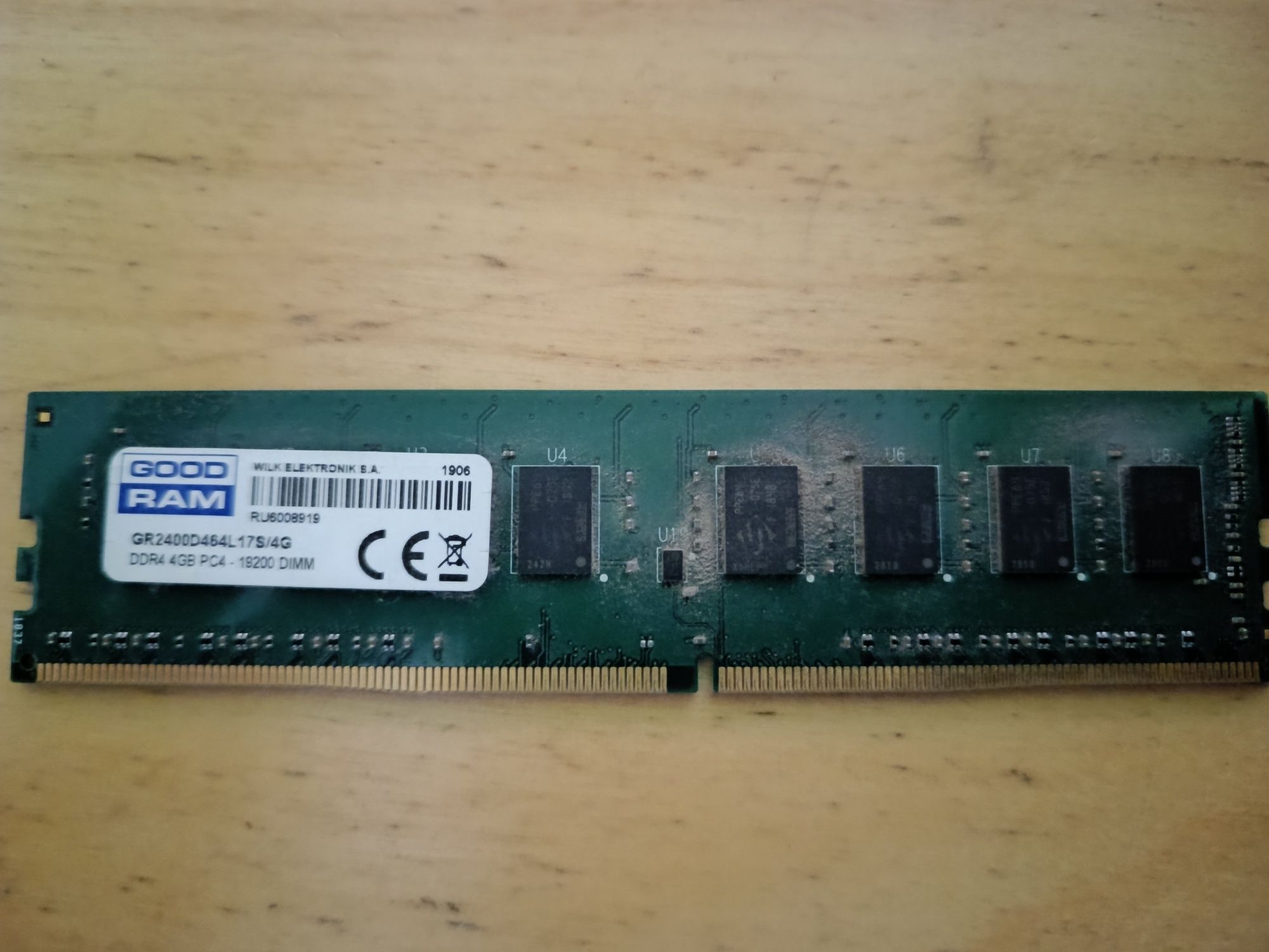 GOODRAM DDR4 4GB 2400MHz (PC4-19200) DIMM
