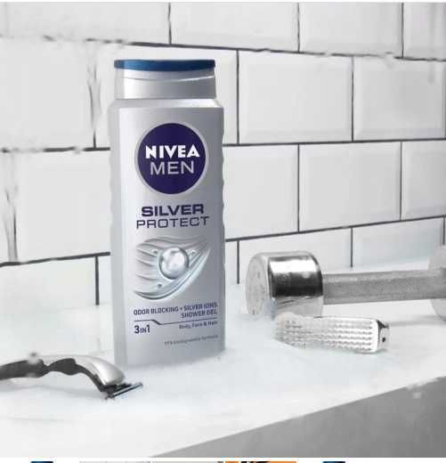 NIVEA Żel pod prysznic męski Silver Protect 500ml