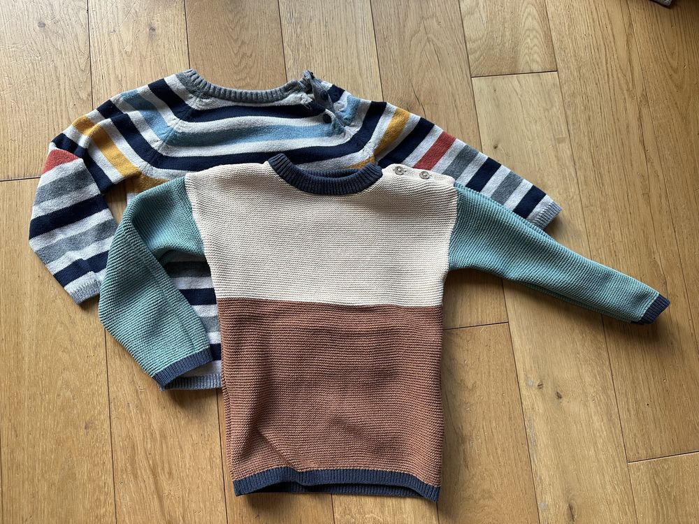 Sweter wkładany przez głowę h&m roz. 92