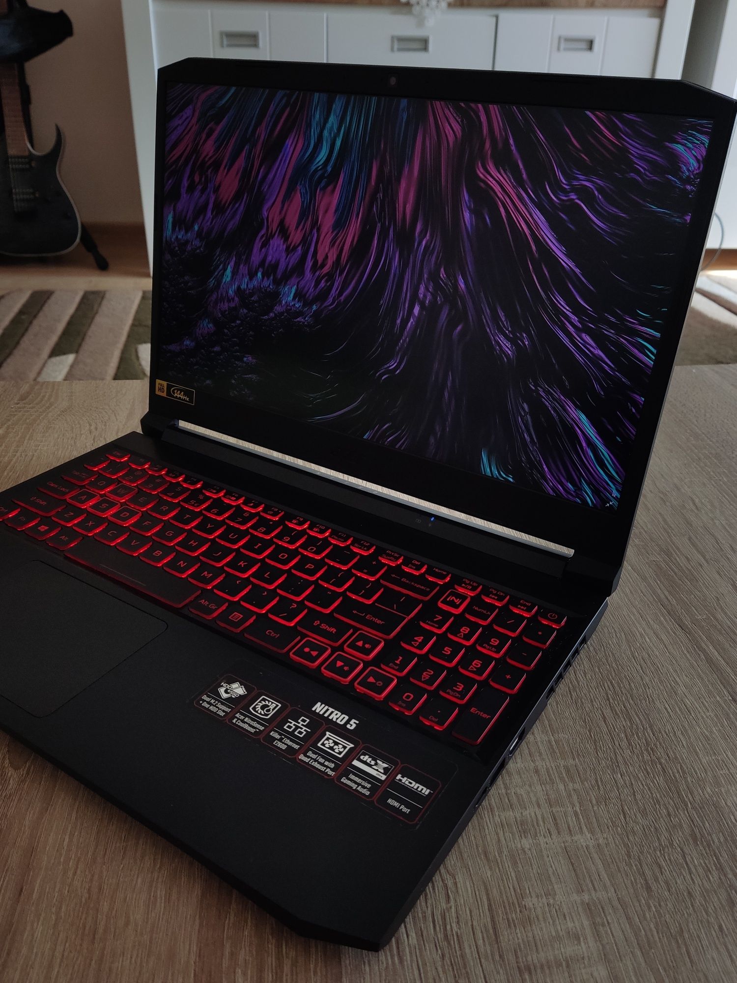 Acer Nitro 5 R5-5600H/16GB/512SSD+960HDD RTX3050, 15.6" 144Hz