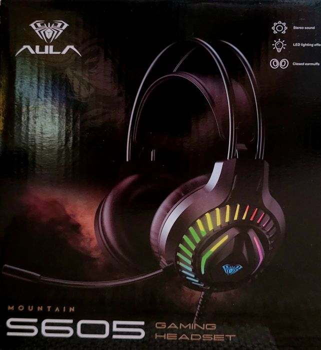 Гарнитура наушники Aula S605 Wired gaming headset black
