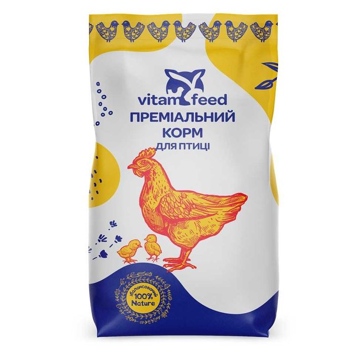 Комбікорм бройлер відгодівля 18-42днів VitamFeed 25 кг