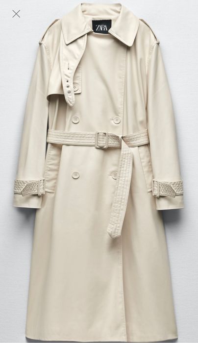 Тренч Zara(шкіряний)