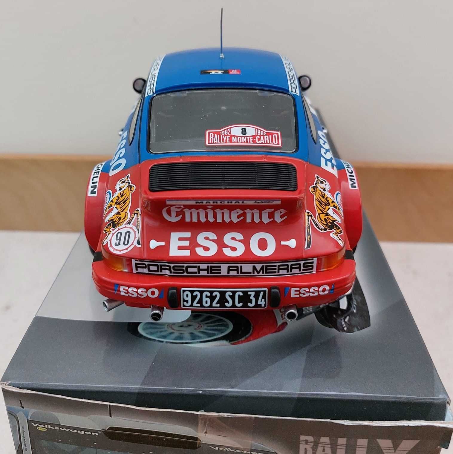 Miniatura Porsche 911 SC #8 Esso Rallye MONTE CARLO 1982 Altaya 1:18