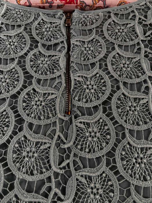 Blusa de renda cor verde - Zara