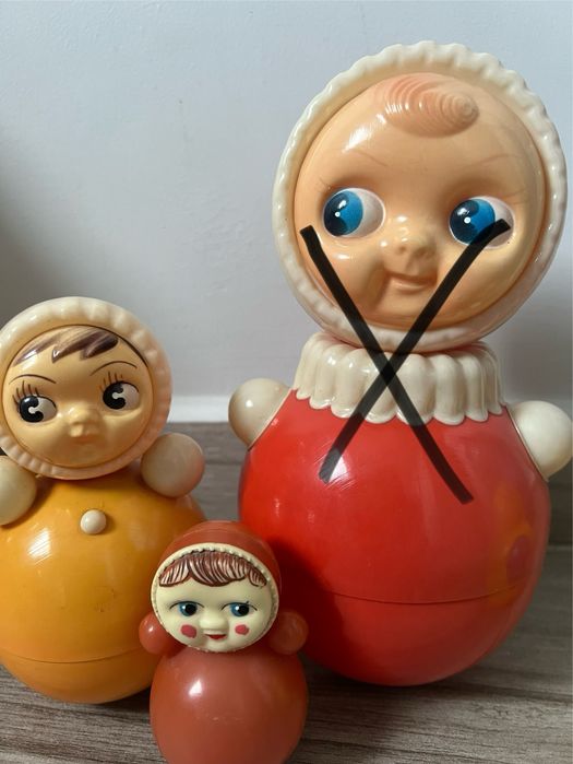 неваляшка СССР   целлулоид   14см 8см