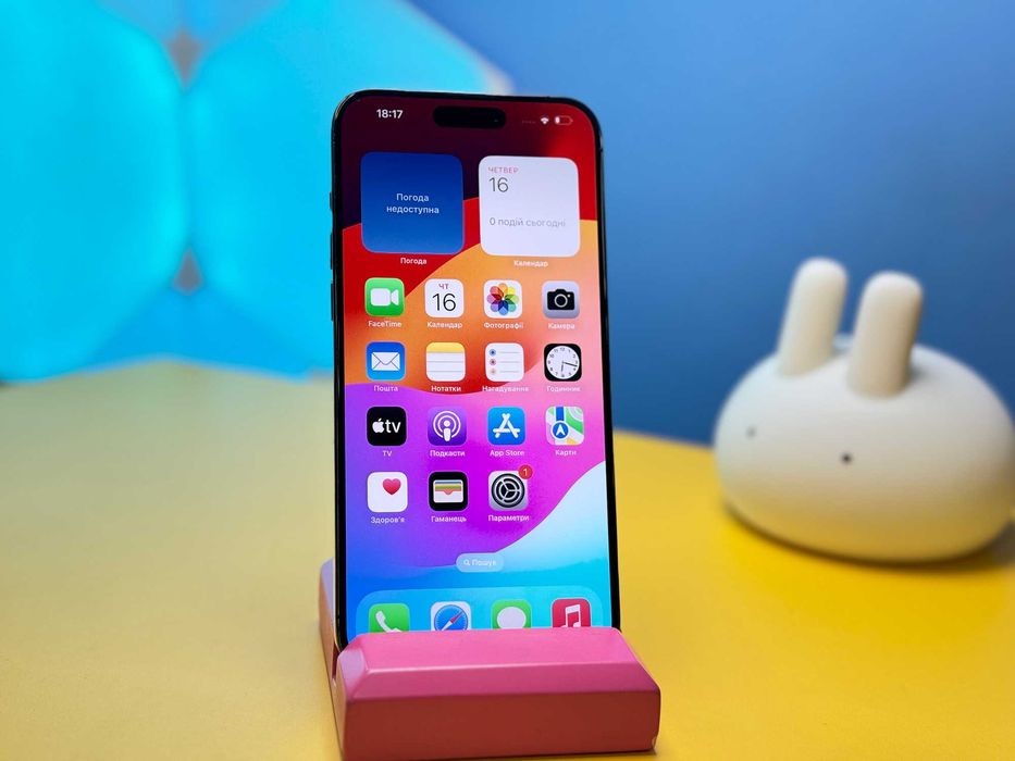 Смартфон Apple iPhone 15 Pro Max 256GB Black (145082) Б/У З ГАРАНТІЄЮ