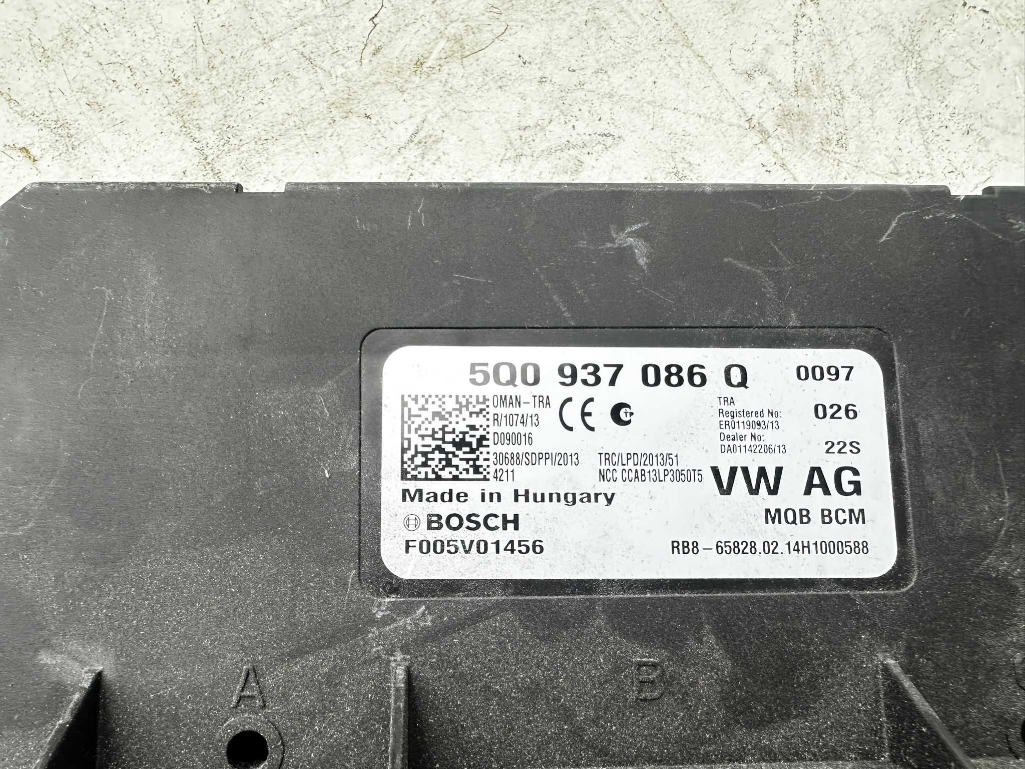 Moduł komfortu Volkswagen Golf VII, Skoda Octavia III