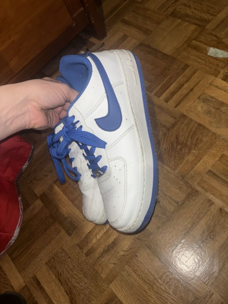 Nike air force 1 azul e branco 41