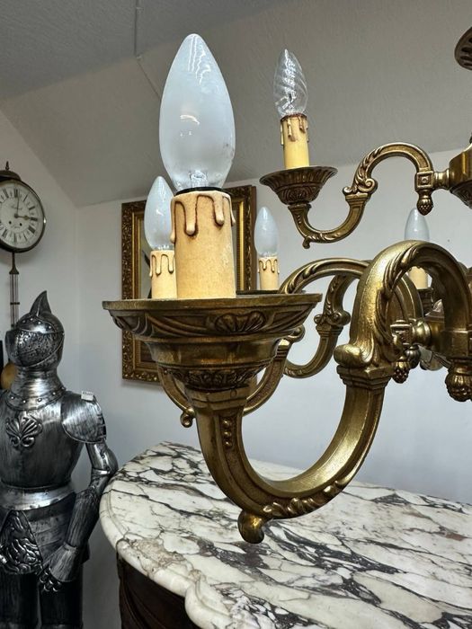 Масивна бронзова люстра на 12 ламп 7461