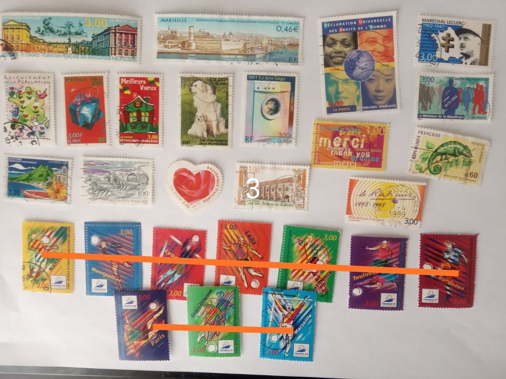 Поштові Почтовые марки Франції