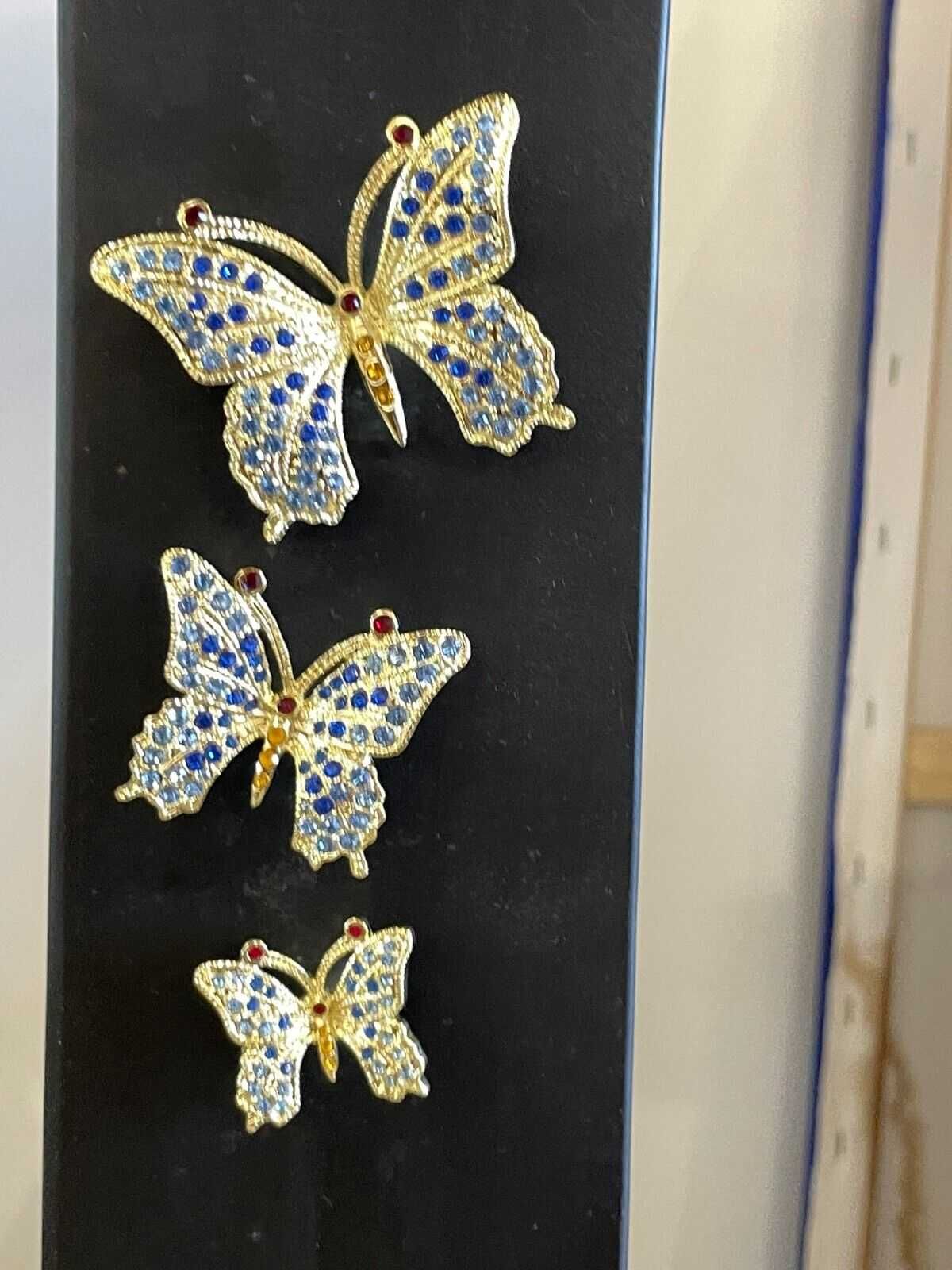 Motyle magnesy kolekcja Keren Kopal Faberge Swarovski Unikat