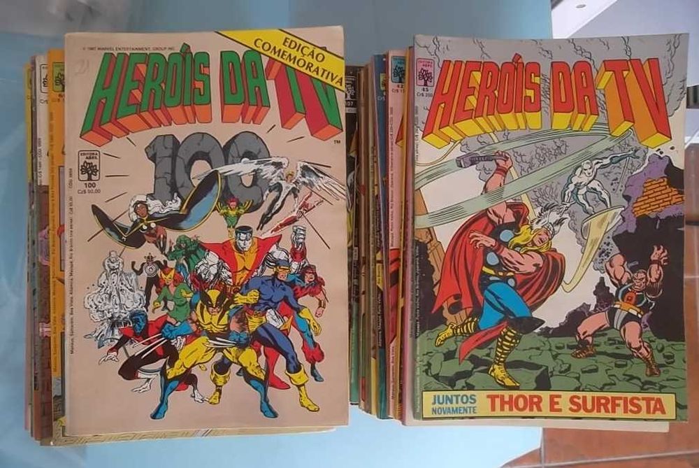 HERÓIS DA TV - Grande lote de revistas Editora Abril