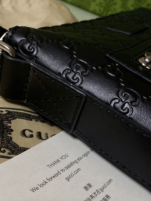 GUCCI Guccissima Masenger Bag Black