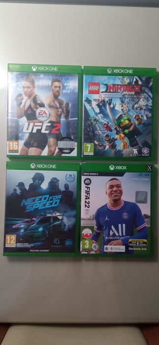 Xbox one s 1TB + pad + 4 gry