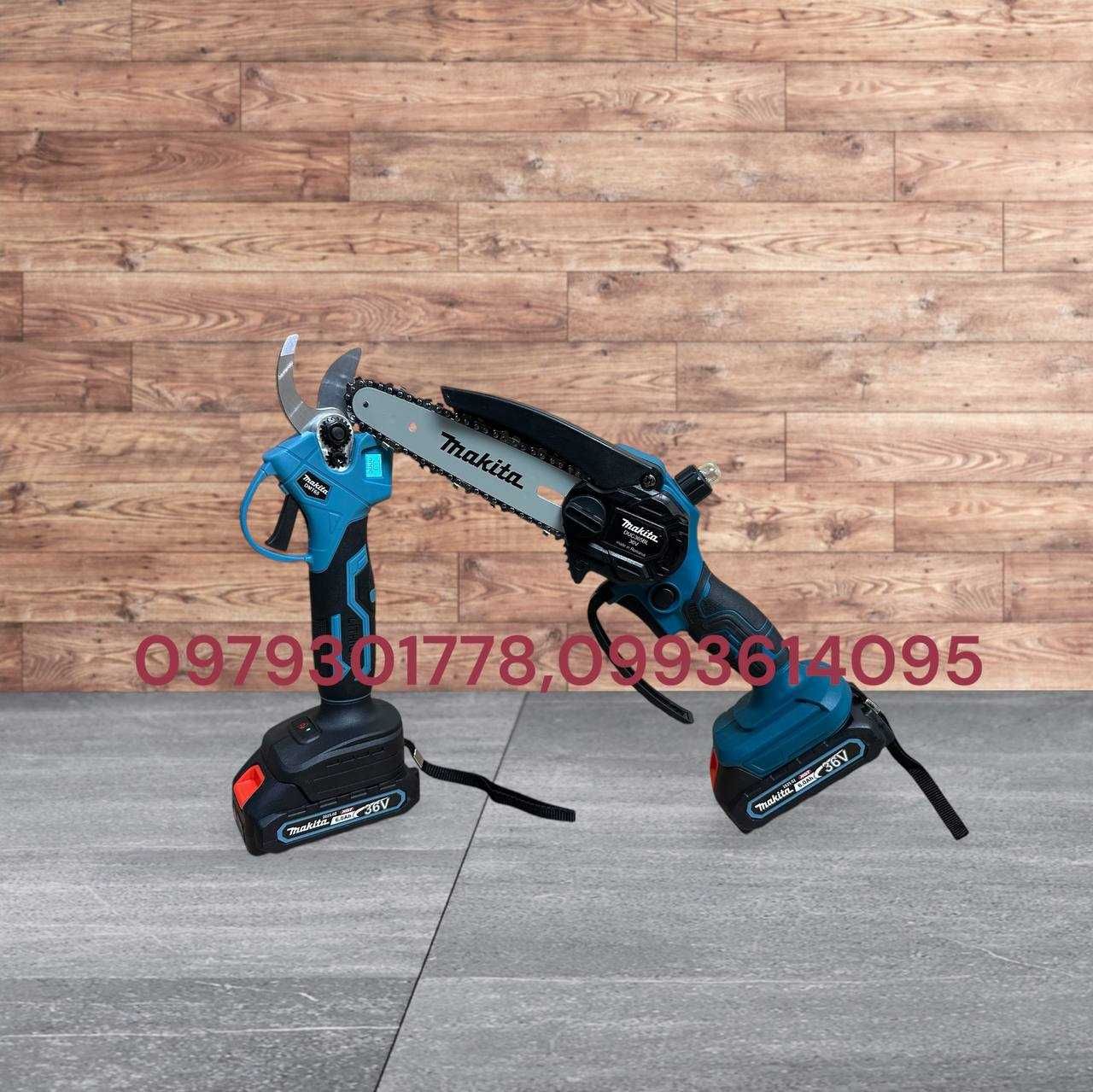 Makita 2/1 Садовий секатор з екратором DMT65 BL + міні пила DUC365 BL