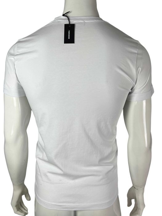 Diesel męski t-shirt koszulka kolor biały logo r. S