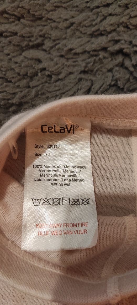 Legginsy z wełny merynosa. CeLaVi rozmiar 74/80