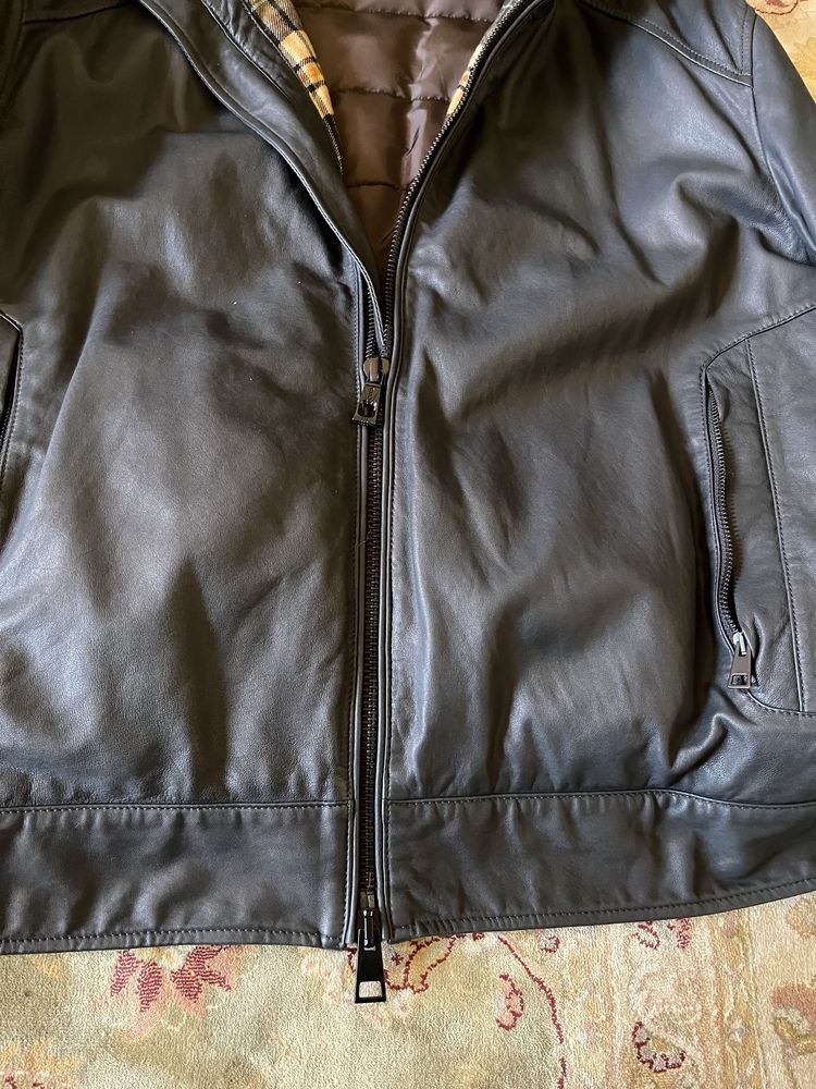 Кожаная мужская куртка gallotti