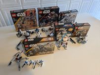 6 Lego Star Wars sets 24 minifigs