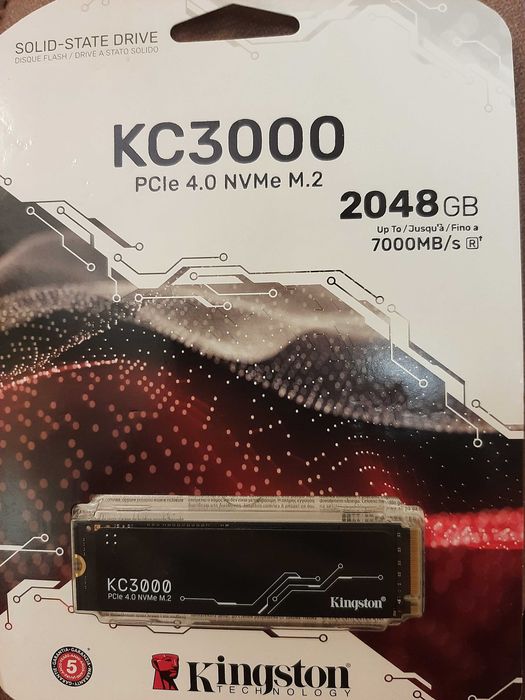 Dysk SSD NVMe M.2 Kingston KC3000 2TB NOWY