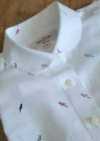 The Savile Row Company__Elegancka biała koszula damska print__M/38