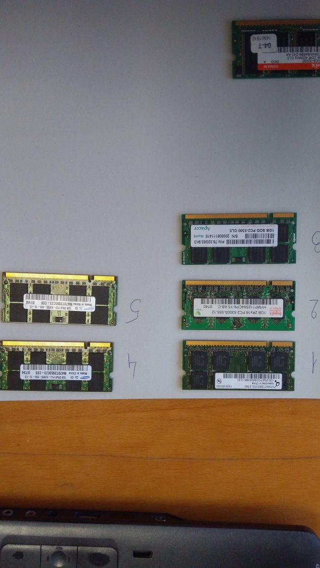Оперативная память DDR2 1Gb, wifi модуль