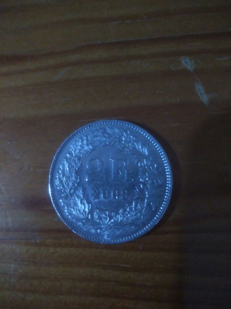 Moeda 2 francos suíços - 2009