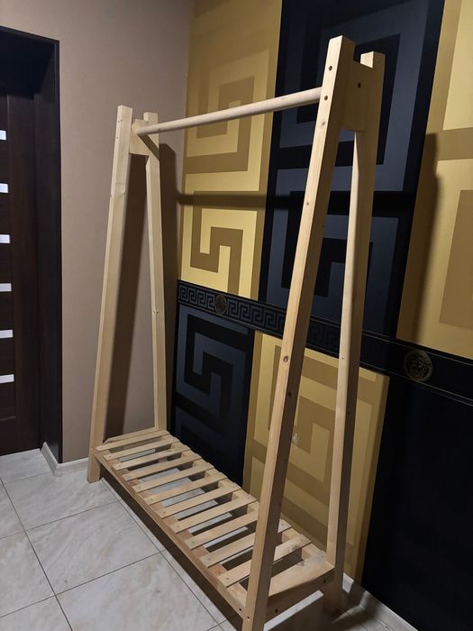 Вішалка для одягу підлогова дерево розбірна