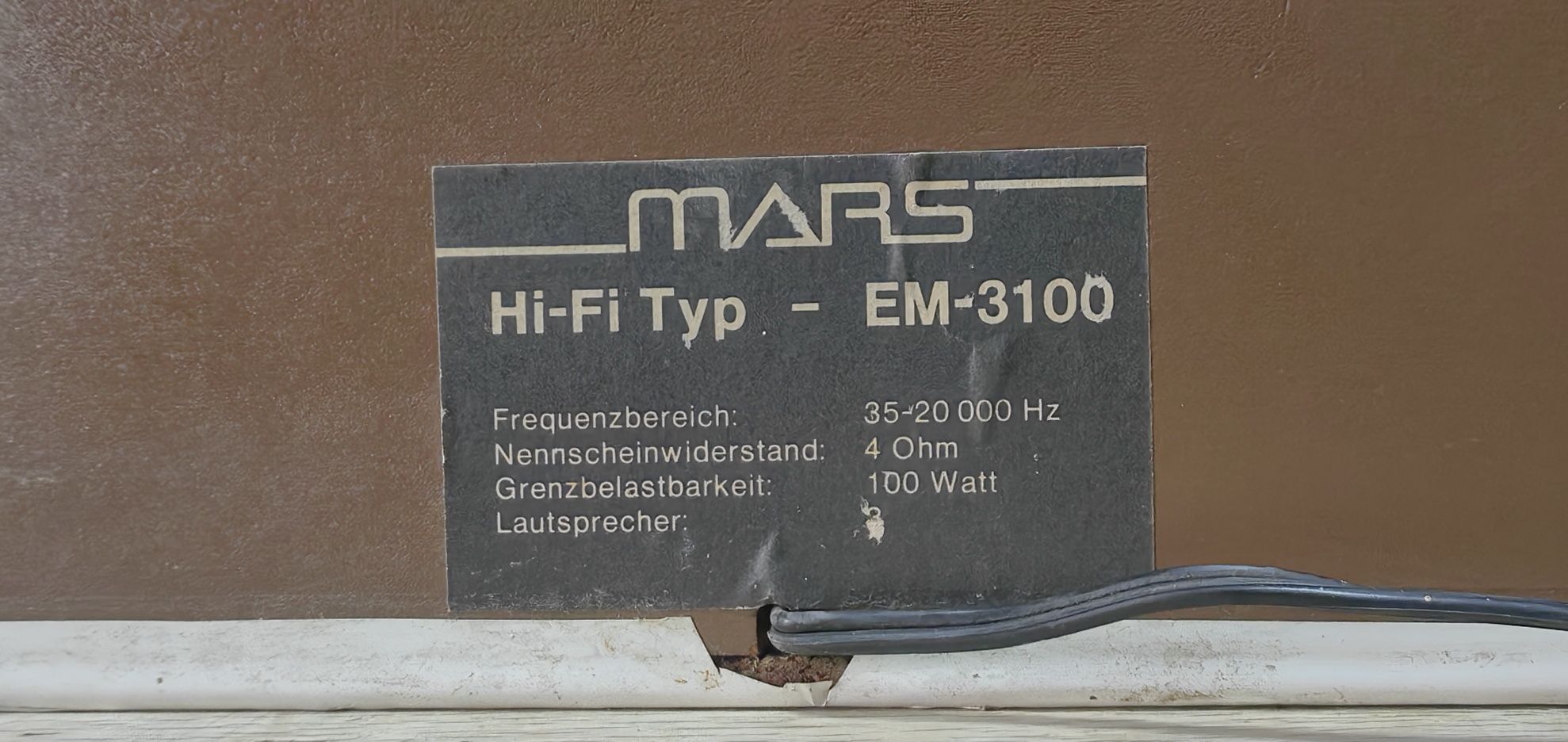 3-х полосна акустика Mars EM-3100/4Ω