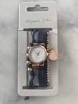 Zegarek Hippie Chic granatowy złoty z bransoletkami boho rose gold
