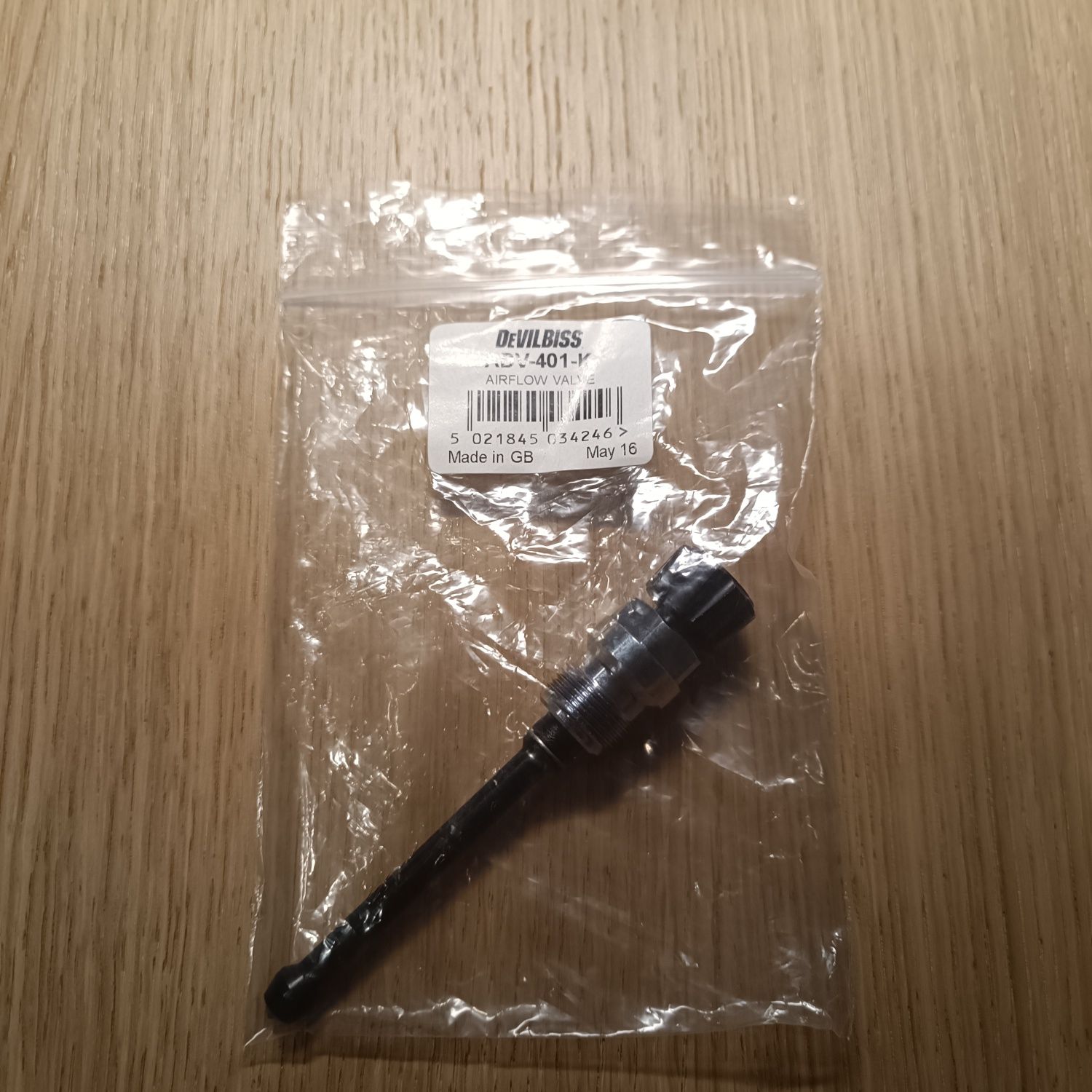 Zawór iglicowy przepływu materiału, DeVilbiss ADV-401-K
