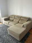 Sofá 3 lugares com chaise longue