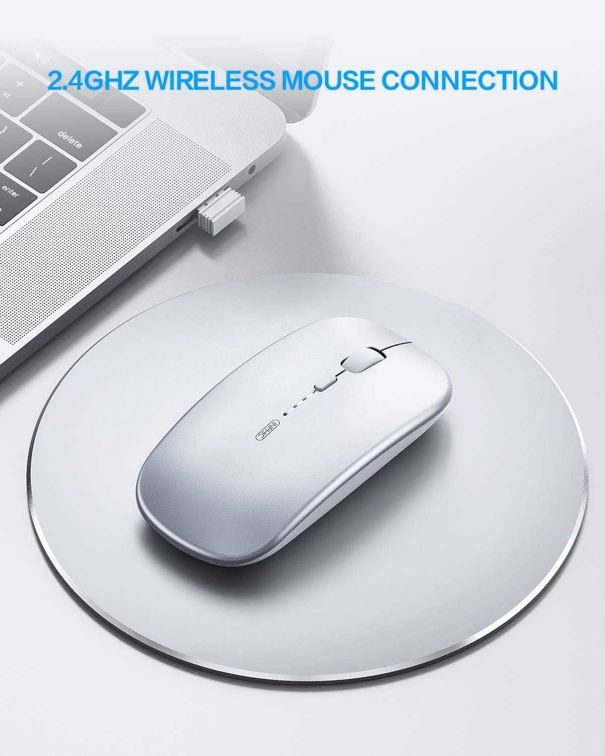 INPHIC PM1BS Mysz Bezprzewodowa Bluetooth USB 2w1 1600dpi akumulator