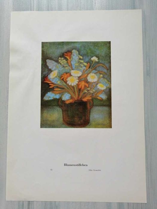 Plakat poster reprodukcja obrazu Kwiatowa martwa natura Silke Kowalski