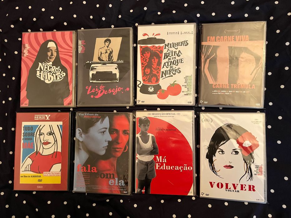 Pedro Almodóvar x8 DVDs Volver, Fala Com Ela, Má Educação, Lei Desejo