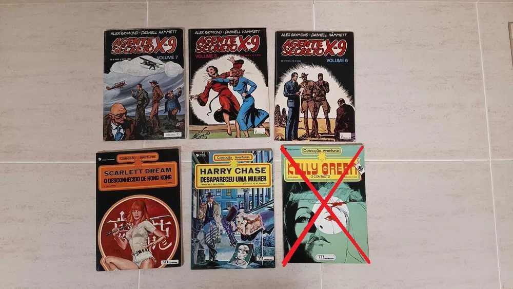 Banda Desenhada "Agente Secreto X-9" e "Colecção Aventuras"